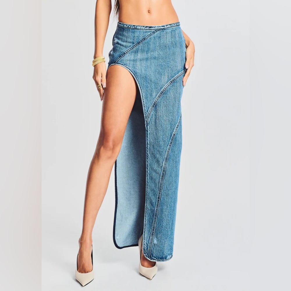Retrofête Mecha Jean Skirt